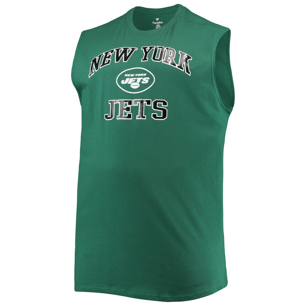 New York Jets Big & Tall Muscle Tank Top - Green Tops