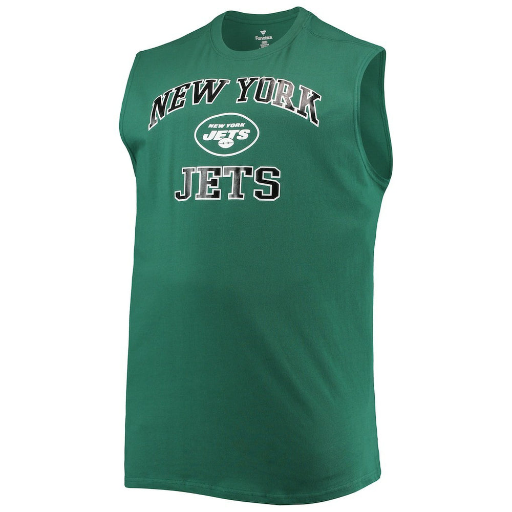 New York Jets Big & Tall Muscle Tank Top - Green Tops
