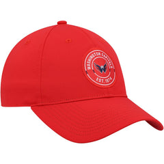 Washington Capitals adidas Team Circle Slouch Adjustable Hat - Red | US 4687102