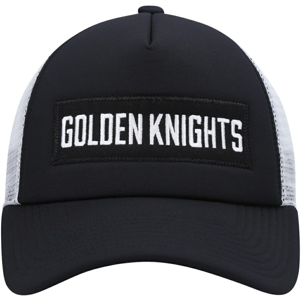 Vegas Golden Knights adidas Team Plate Trucker Snapback Hat - Black/White | US 4687145