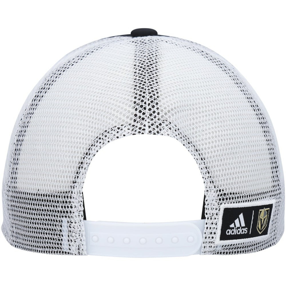 Vegas Golden Knights adidas Team Plate Trucker Snapback Hat - Black/White | US 4687145