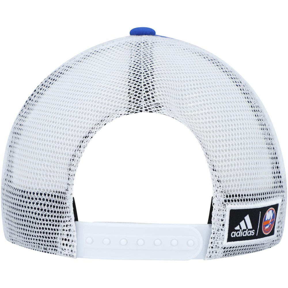 New York Islanders adidas Team Plate Trucker Snapback Hat - Royal/White | US 4687150