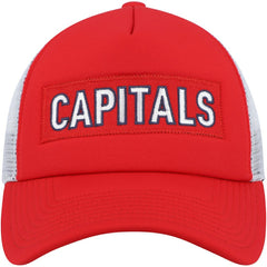 Washington Capitals adidas Team Plate Trucker Snapback Hat - Red/White | US 4687167