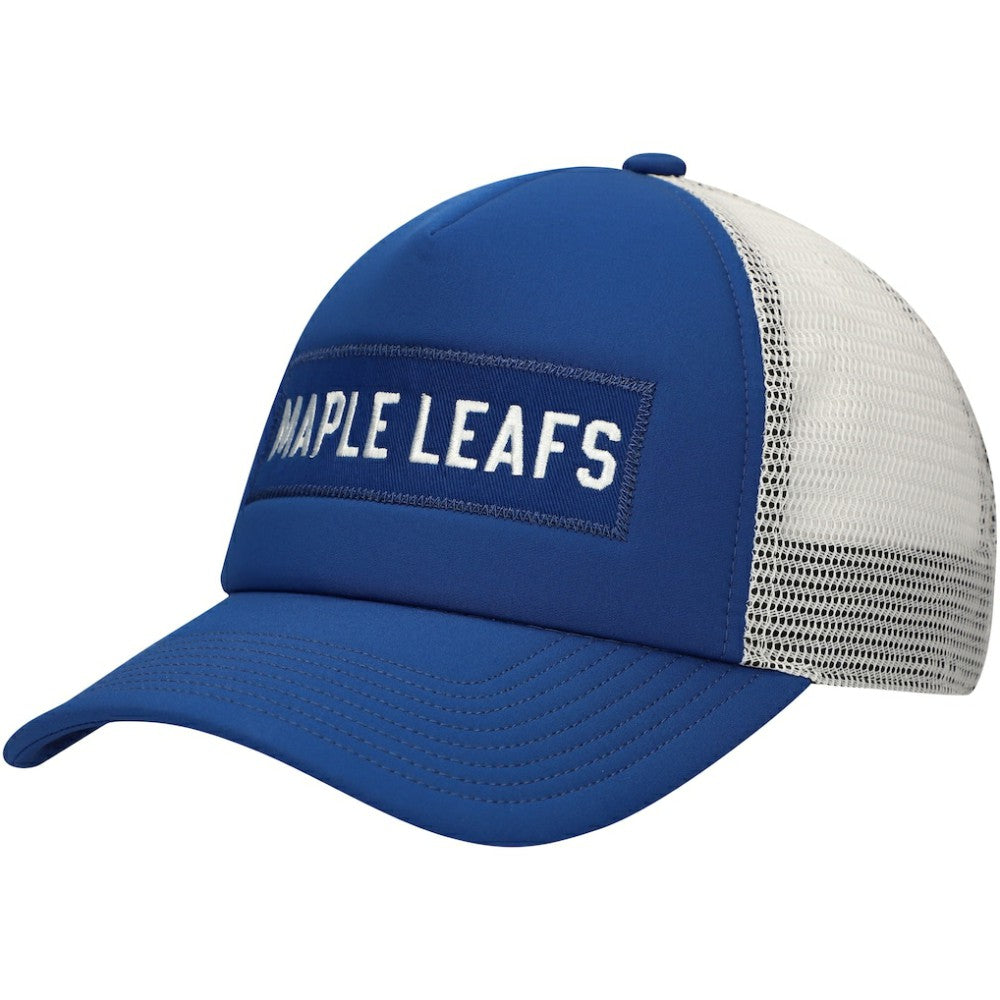 Toronto Maple Leafs adidas Team Plate Trucker Snapback Hat - Blue/White | US 4687172