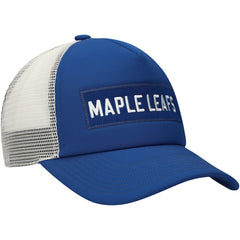Toronto Maple Leafs adidas Team Plate Trucker Snapback Hat - Blue/White | US 4687172