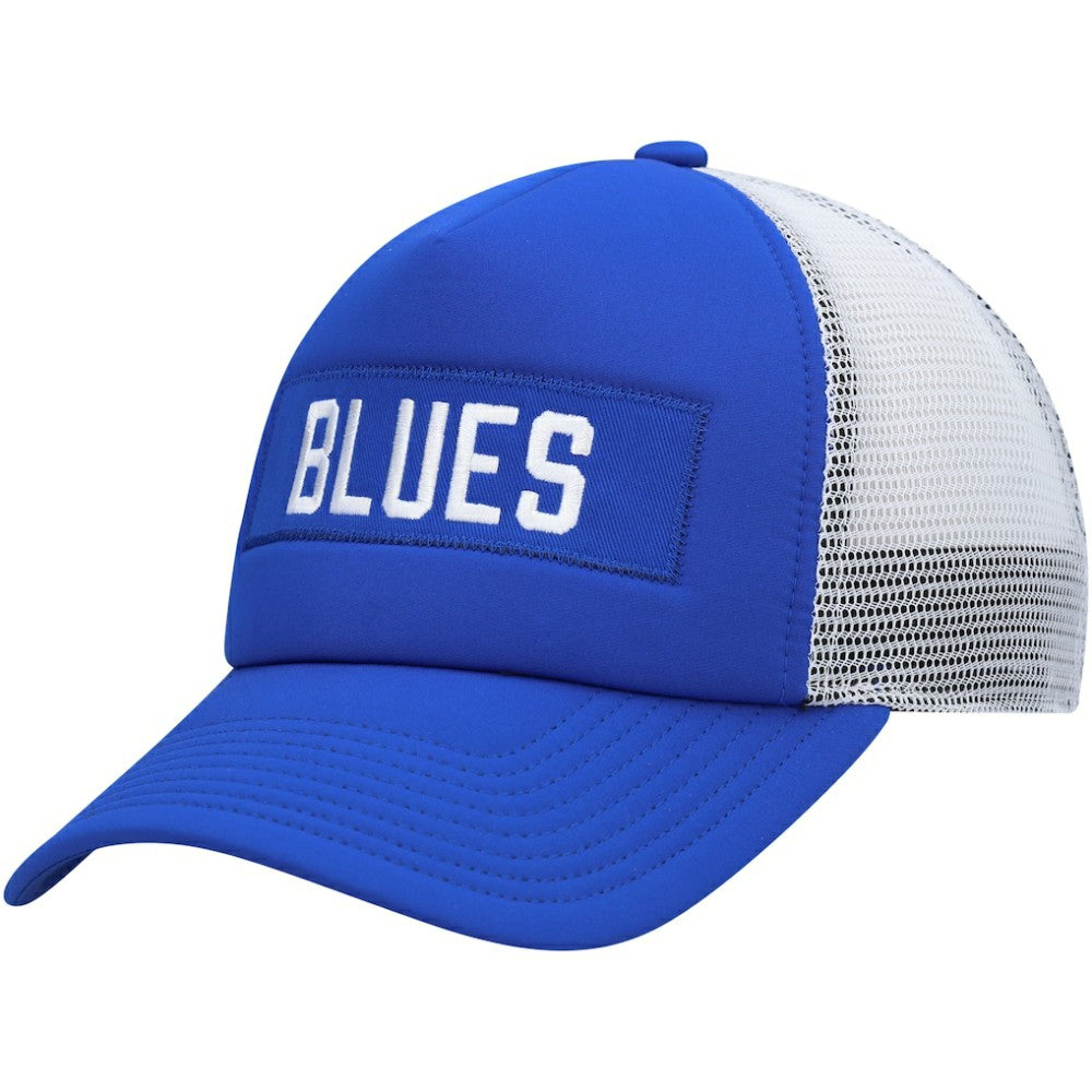 St. Louis Blues adidas Team Plate Trucker Snapback Hat - Blue/White | US 4687174