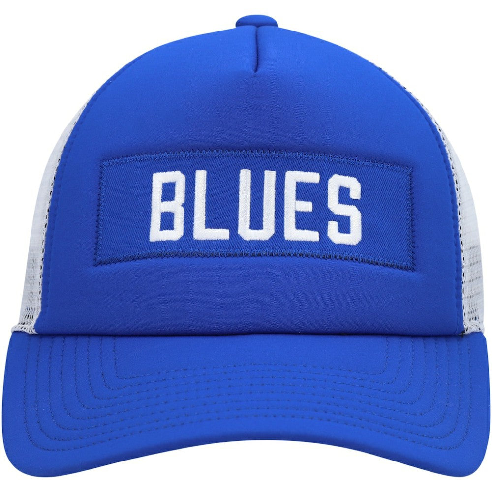 St. Louis Blues adidas Team Plate Trucker Snapback Hat - Blue/White | US 4687174
