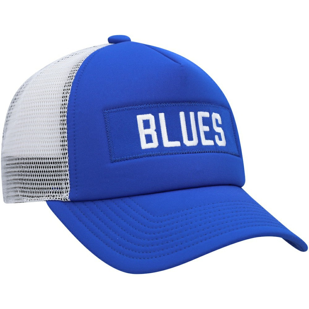 St. Louis Blues adidas Team Plate Trucker Snapback Hat - Blue/White | US 4687174