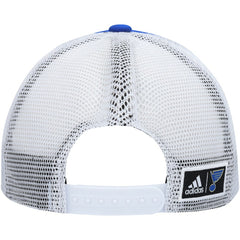 St. Louis Blues adidas Team Plate Trucker Snapback Hat - Blue/White | US 4687174