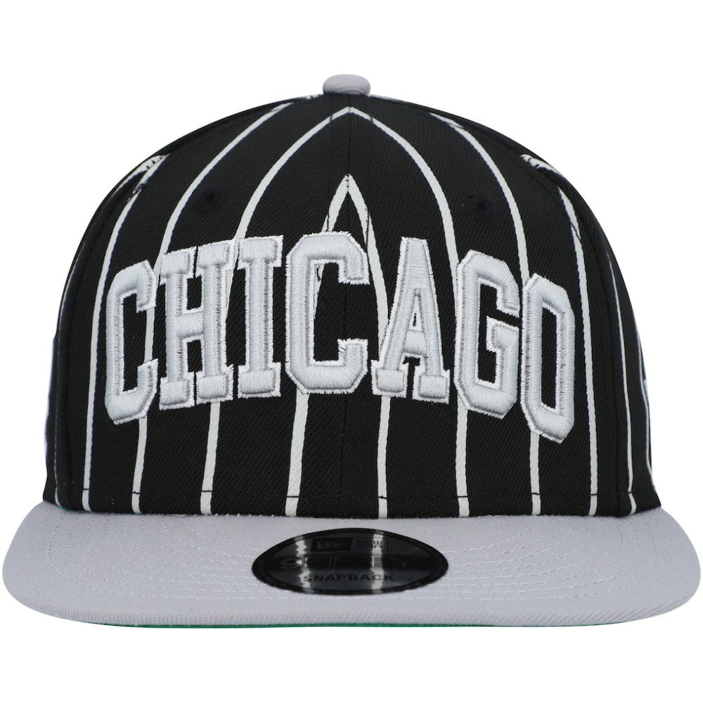 Chicago White Sox New Era City Arch 9FIFTY Snapback Hat - Black/Gray Hats