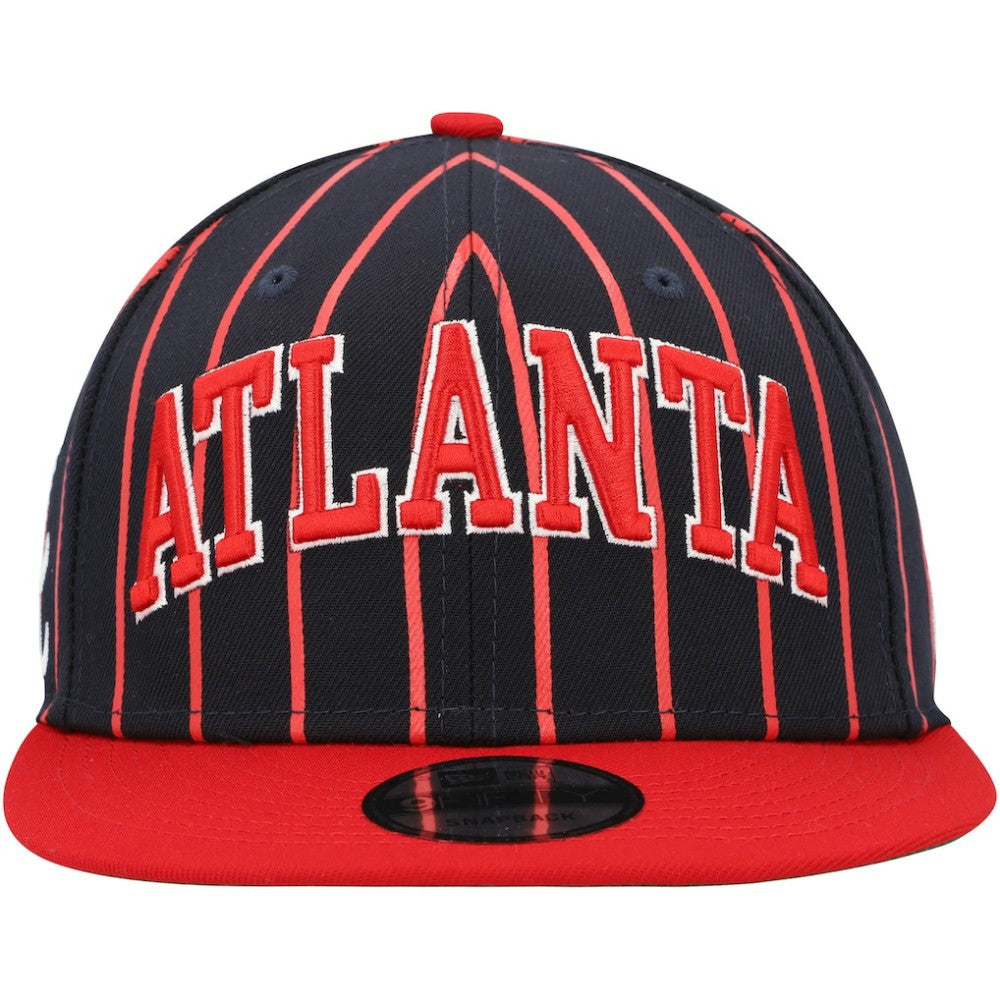 Atlanta Braves New Era City Arch 9FIFTY Snapback Hat - Navy/Red Hats