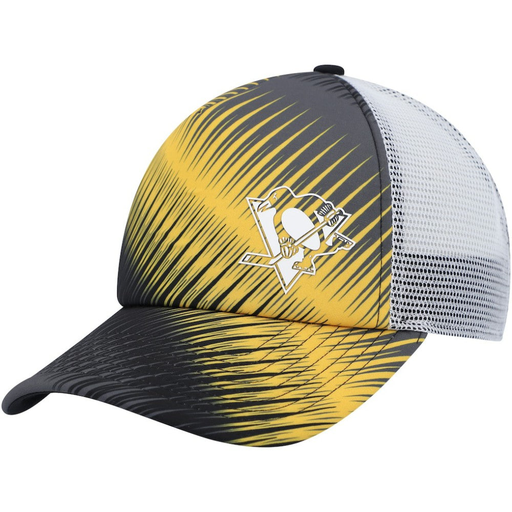 Pittsburgh Penguins adidas Women's Graphic Foam Trucker Snapback Hat - Black/White | US 4688387