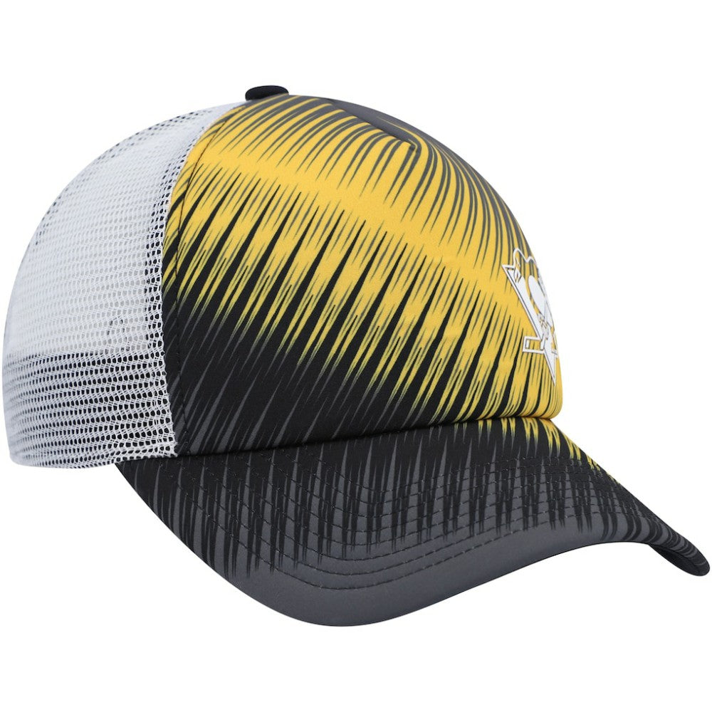 Pittsburgh Penguins adidas Women's Graphic Foam Trucker Snapback Hat - Black/White | US 4688387
