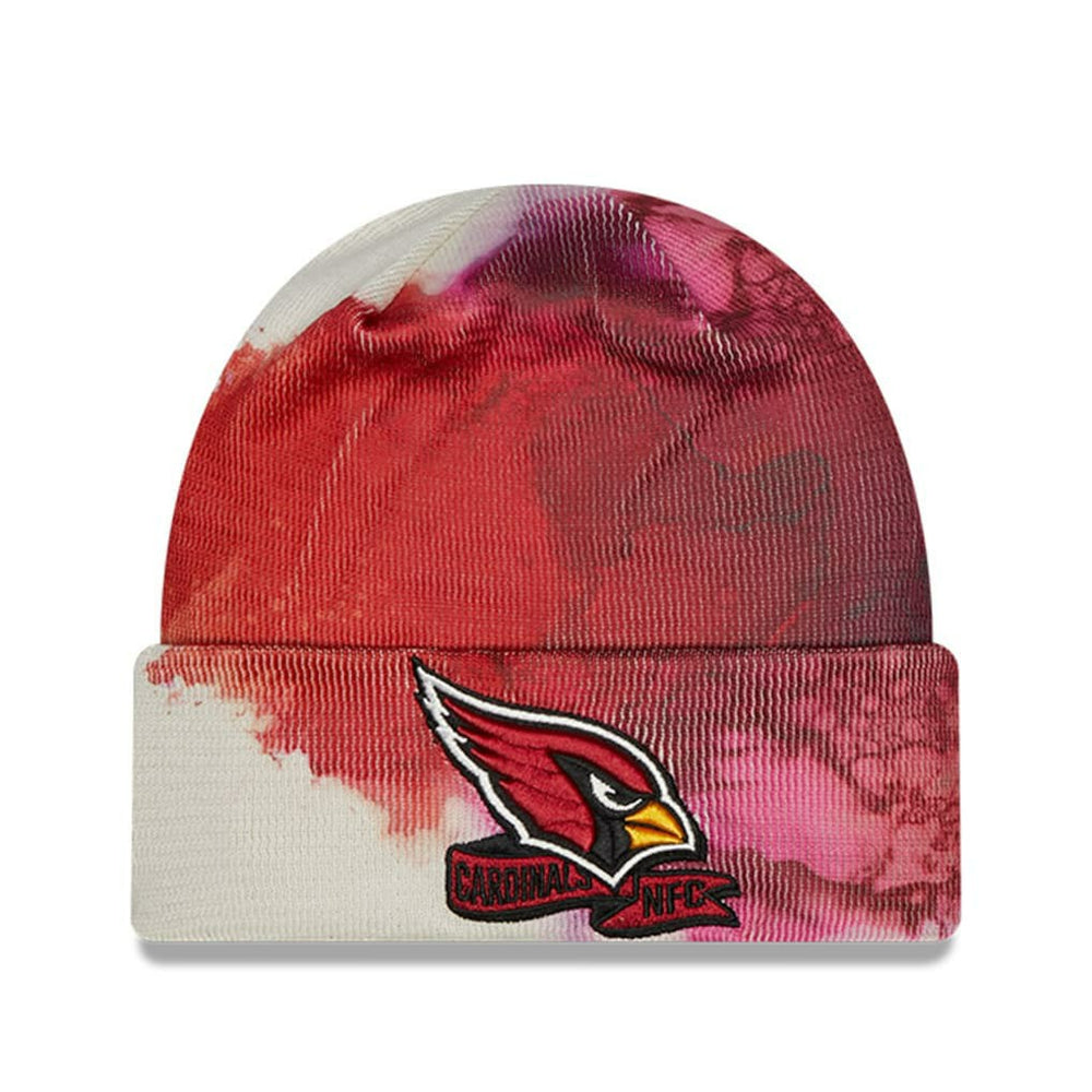 Arizona Cardinals New Era 2022 Sideline Ink Dye Cuffed Knit Hat - Cardinal Hats