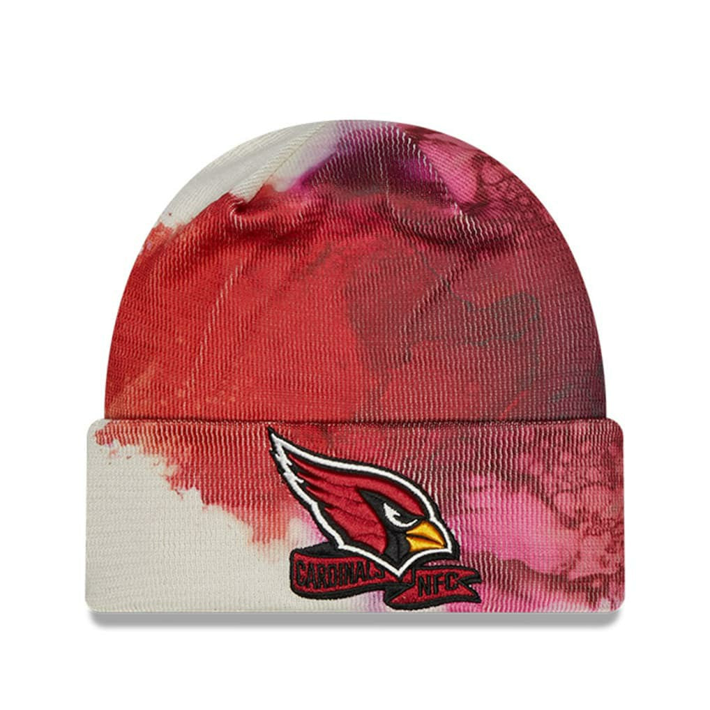 Arizona Cardinals New Era 2022 Sideline Ink Dye Cuffed Knit Hat - Cardinal Hats