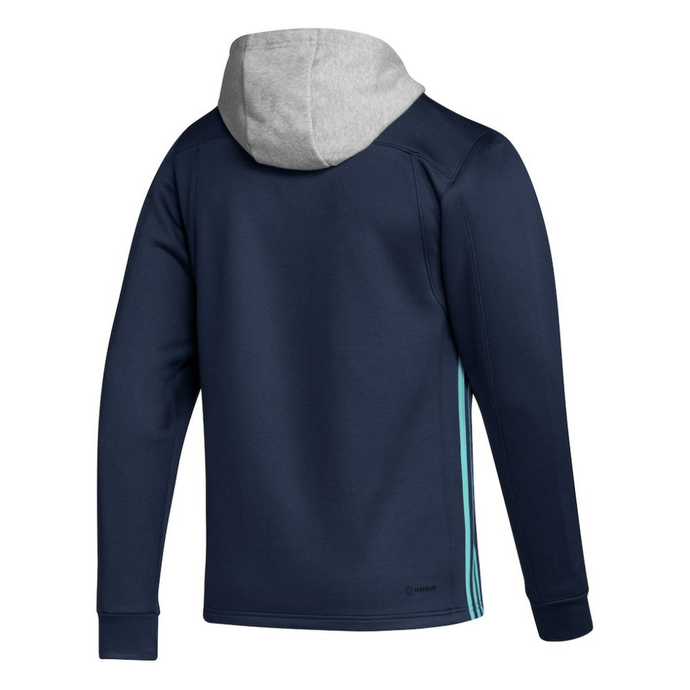 Seattle Kraken adidas Skate Lace Primeblue Team Pullover Hoodie - Deep Sea Blue | US 4691244
