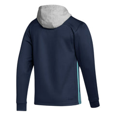 Seattle Kraken adidas Skate Lace Primeblue Team Pullover Hoodie - Deep Sea Blue | US 4691244