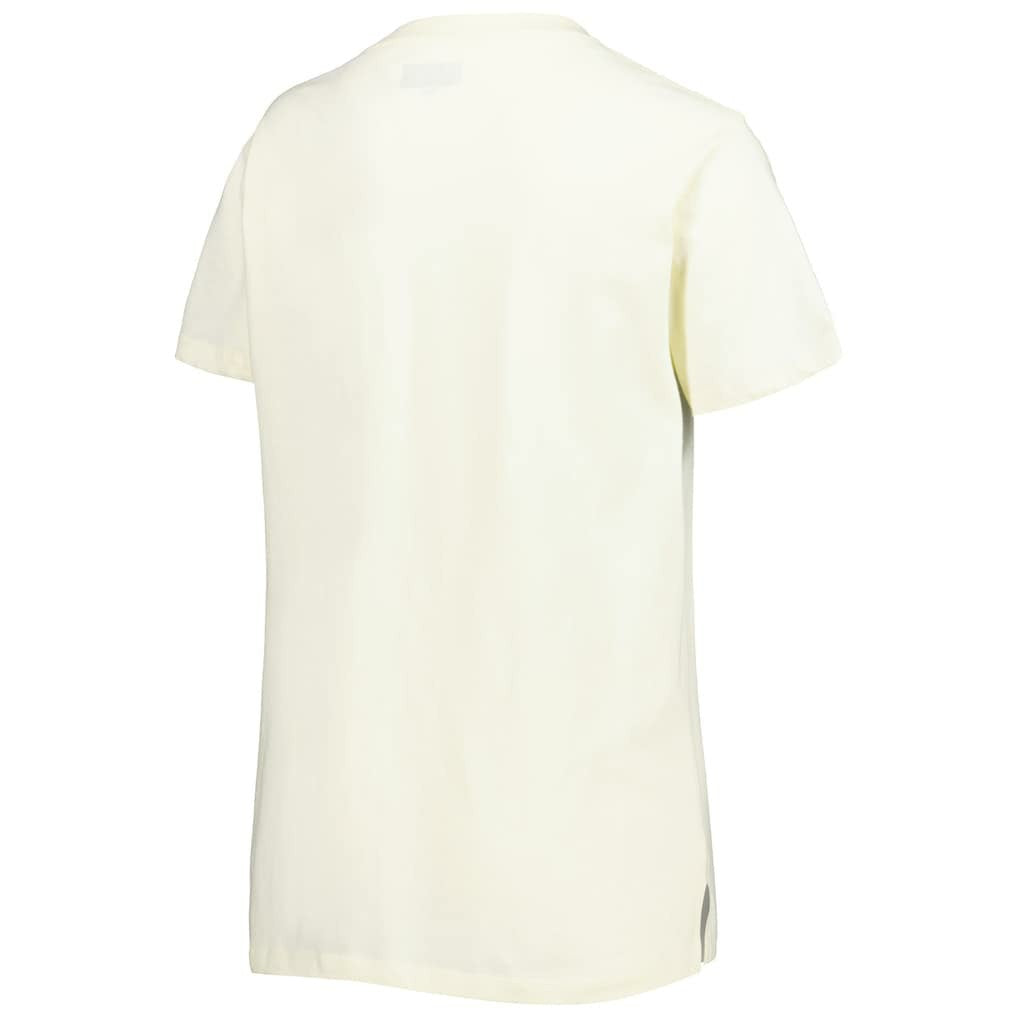 Arizona Cardinals New Era Women's Chrome Sideline T-Shirt - Cream T-shirts