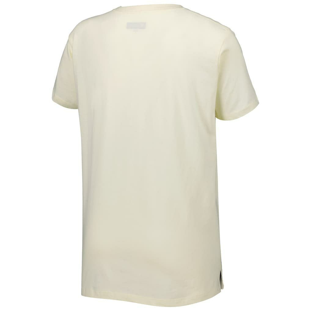 New Orleans Saints New Era Women's Chrome Sideline T-Shirt - Cream T-shirts