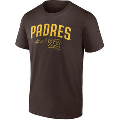Fernando Tatis Jr. San Diego Padres Fanatics Player Name & Number T-Shirt - Brown T-shirts
