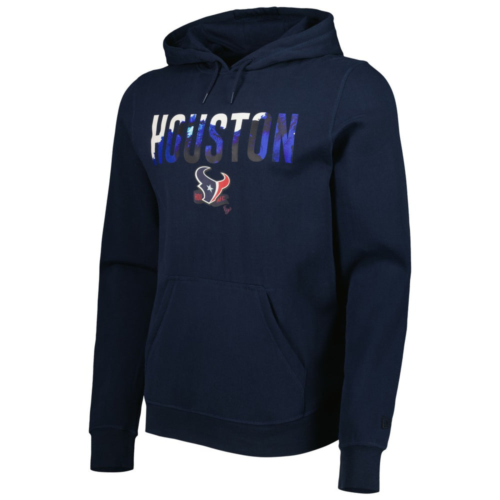 Houston Texans New Era Ink Dye Pullover Hoodie - Navy Hoodies