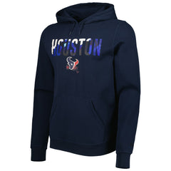 Houston Texans New Era Ink Dye Pullover Hoodie - Navy Hoodies