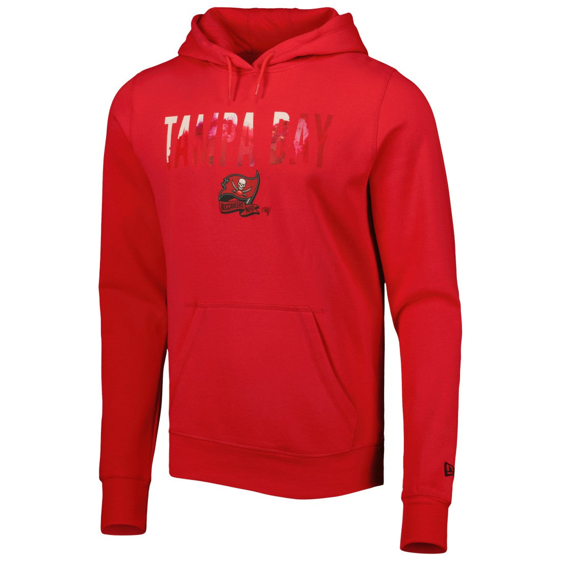 Tampa Bay Buccaneers New Era Ink Dye Pullover Hoodie - Red Hoodies