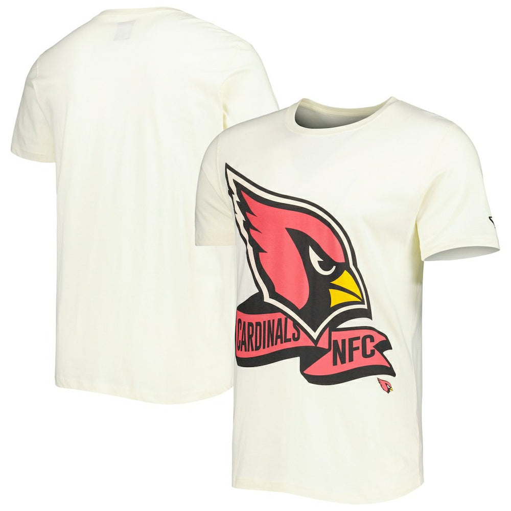 Arizona Cardinals New Era Sideline Chrome T-Shirt - Cream T-shirts