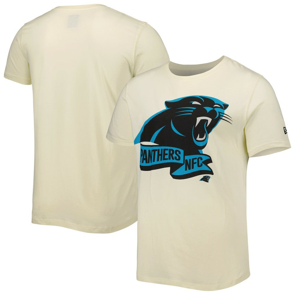 Carolina Panthers New Era Sideline Chrome T-Shirt - Cream T-shirts