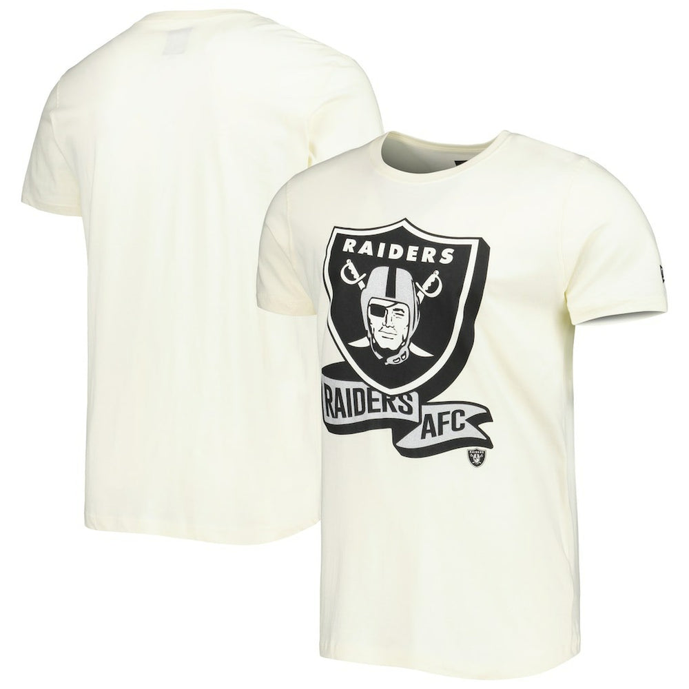 Las Vegas Raiders New Era Sideline Chrome T-Shirt - Cream T-shirts