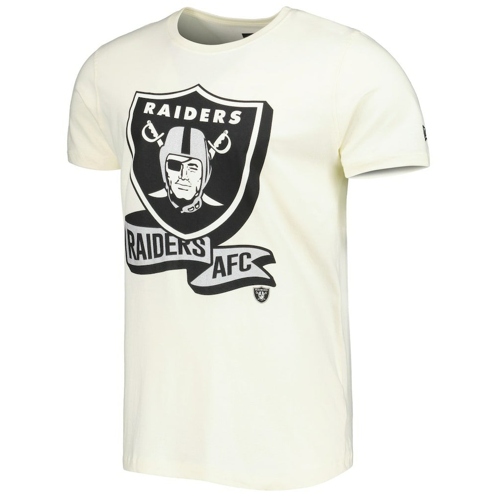 Las Vegas Raiders New Era Sideline Chrome T-Shirt - Cream T-shirts