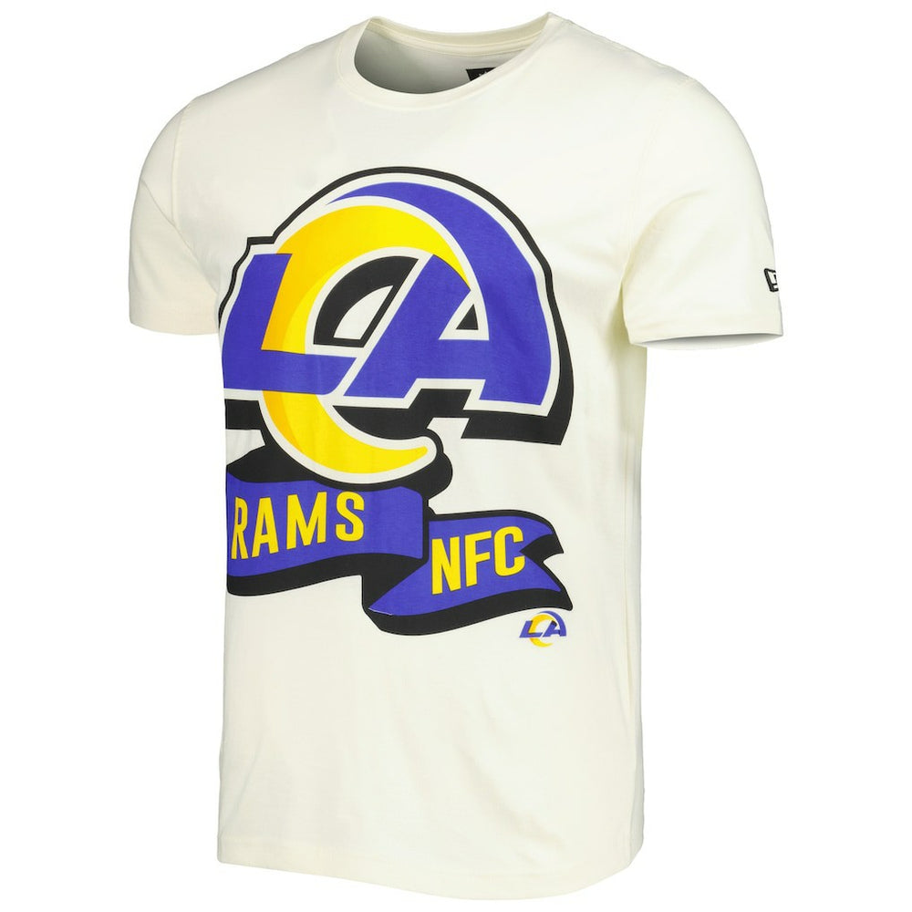 Los Angeles Rams New Era Sideline Chrome T-Shirt - Cream T-shirts
