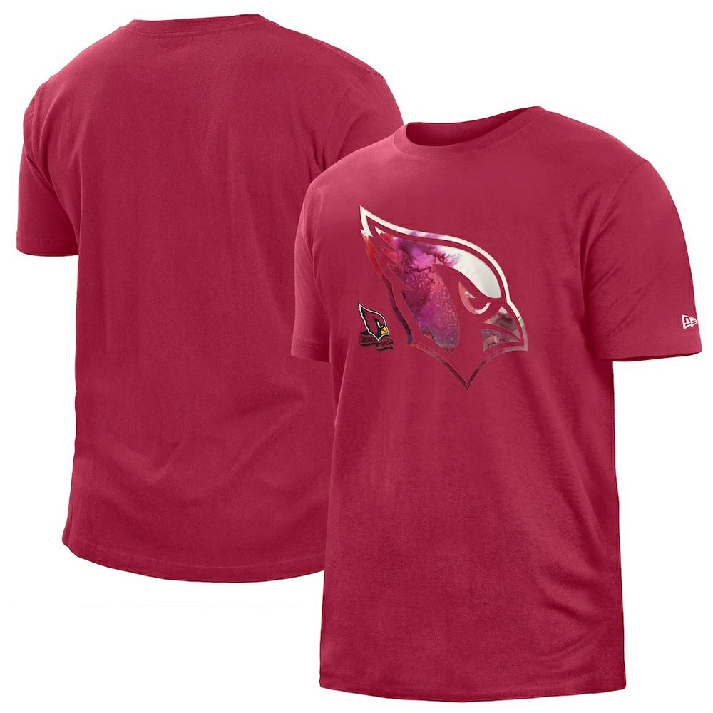 Arizona Cardinals New Era 2022 Sideline Ink Dye T-Shirt - Red T-shirts