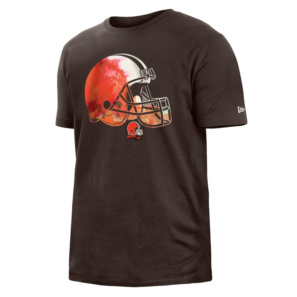 Cleveland Browns New Era 2022 Sideline Ink Dye T-Shirt - Brown T-shirts