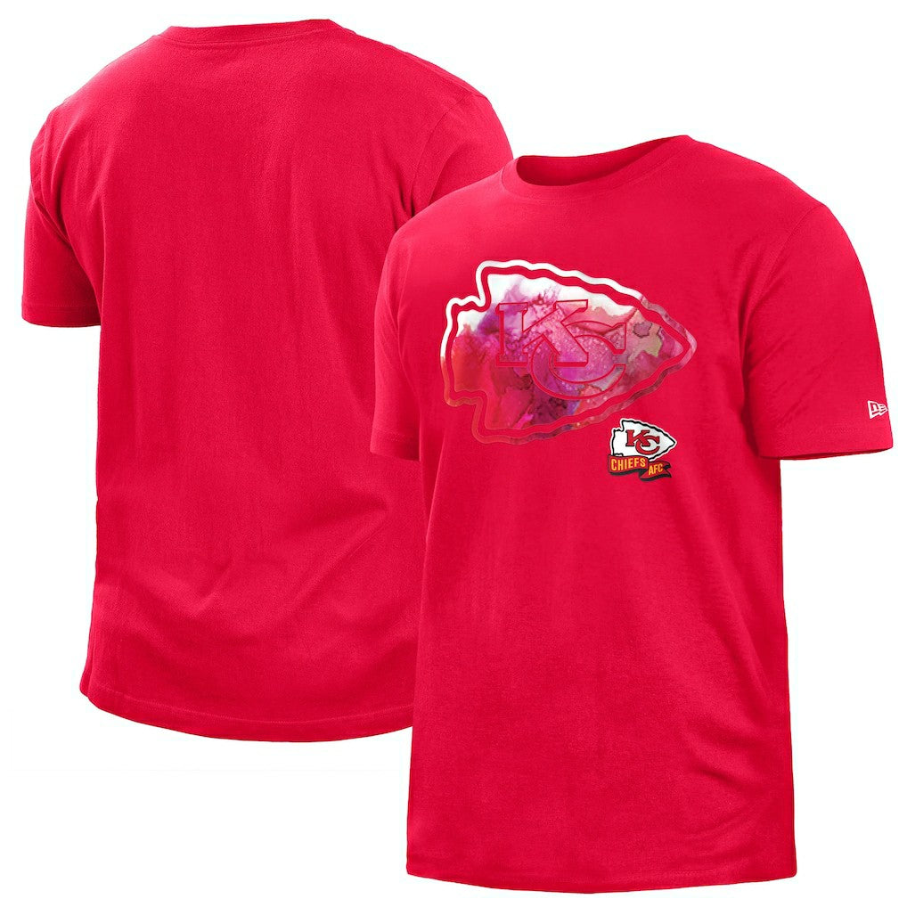Kansas City Chiefs New Era 2022 Sideline Ink Dye T-Shirt - Red T-shirts