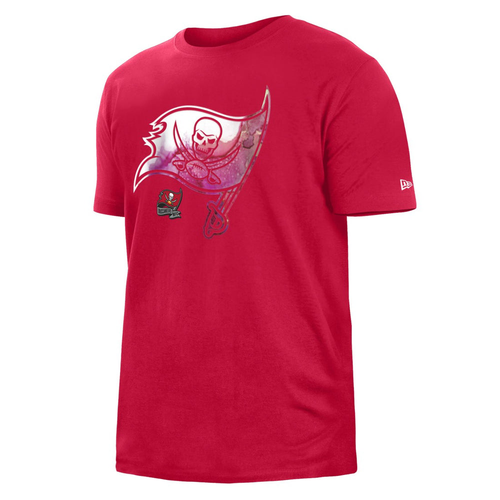 Tampa Bay Buccaneers New Era 2022 Sideline Ink Dye T-Shirt - Red T-shirts