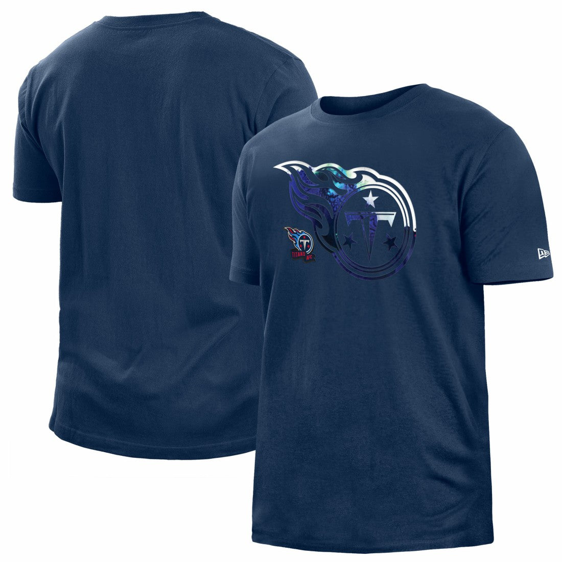 Tennessee Titans New Era 2022 Sideline Ink Dye T-Shirt - Navy T-shirts