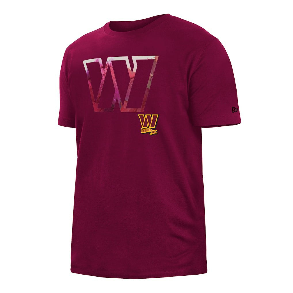 Washington Commanders New Era 2022 Sideline Ink Dye T-Shirt - Burgundy T-shirts