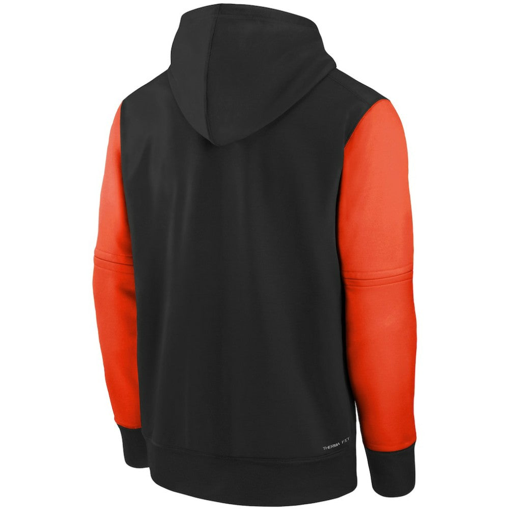 Baltimore Orioles Nike Youth Authentic Collection Performance Pullover Hoodie - Black/Orange Hoodies