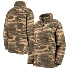 Boston Bruins G-III Sports by Carl Banks Women's Sherpa Quarter-Zip Jacket - Camo | US 4692598