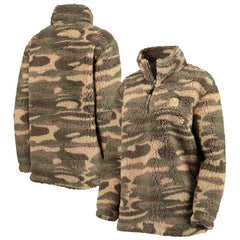 New Jersey Devils G-III Sports by Carl Banks Women's Sherpa Quarter-Zip Jacket - Camo | US 4692599