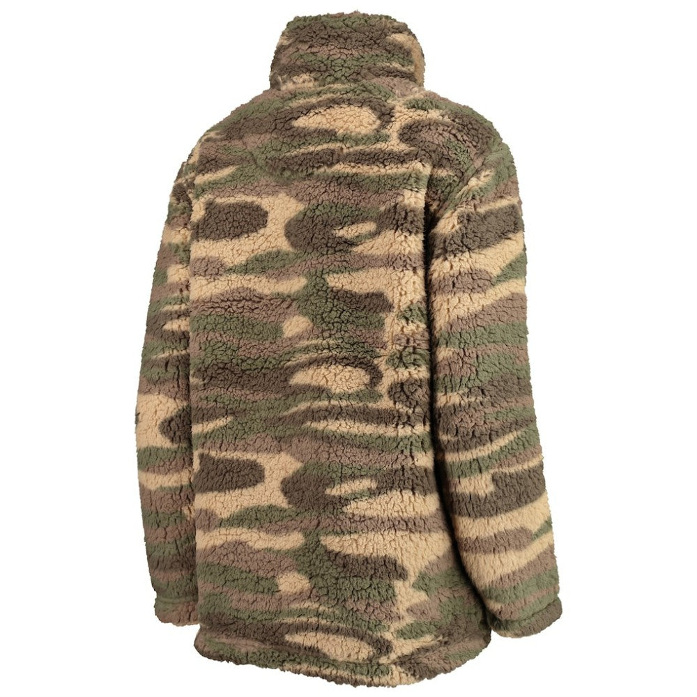 New Jersey Devils G-III Sports by Carl Banks Women's Sherpa Quarter-Zip Jacket - Camo | US 4692599