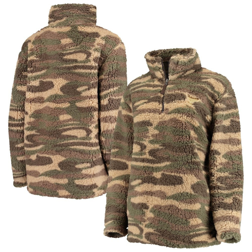 St. Louis Blues G-III Sports by Carl Banks Women's Sherpa Quarter-Zip Jacket - Camo | US 4692603