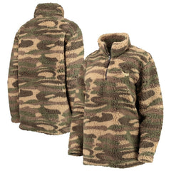 Washington Capitals G-III Sports by Carl Banks Women's Sherpa Quarter-Zip Jacket - Camo | US 4692604