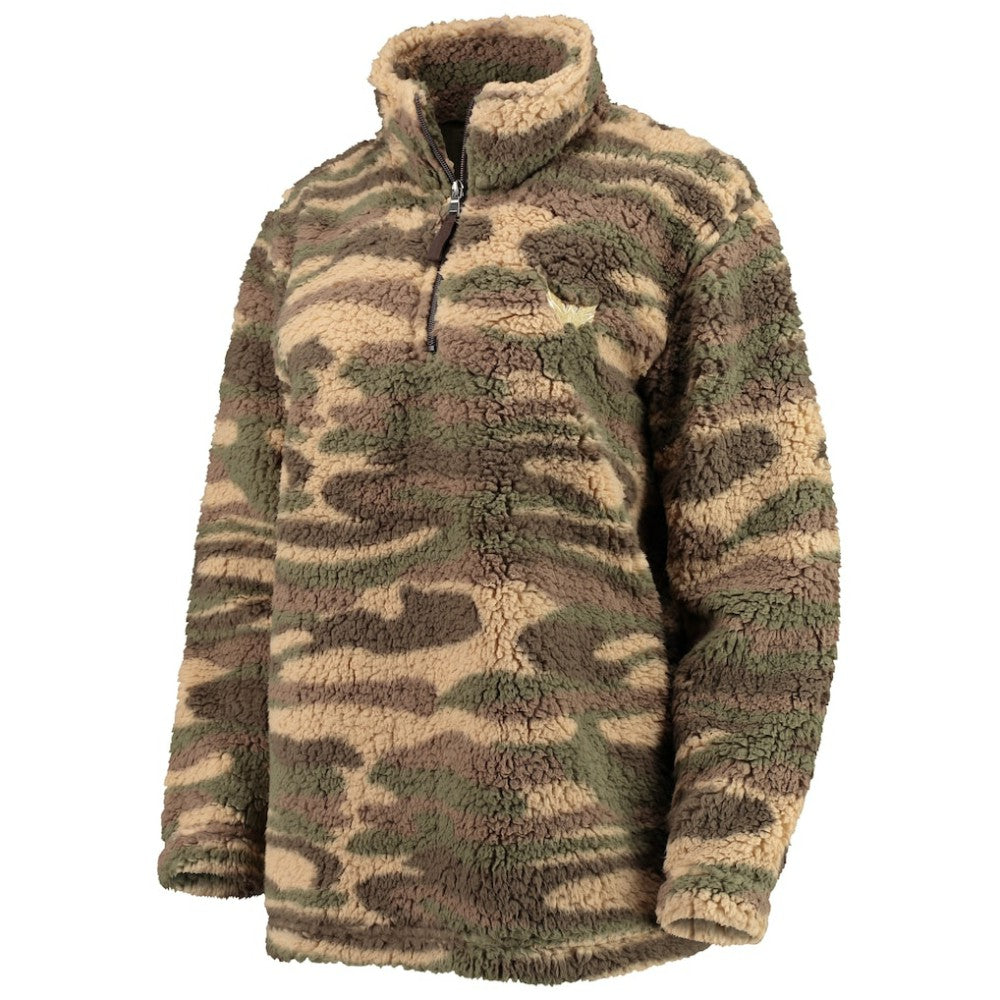 Washington Capitals G-III Sports by Carl Banks Women's Sherpa Quarter-Zip Jacket - Camo | US 4692604