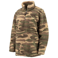 Washington Capitals G-III Sports by Carl Banks Women's Sherpa Quarter-Zip Jacket - Camo | US 4692604