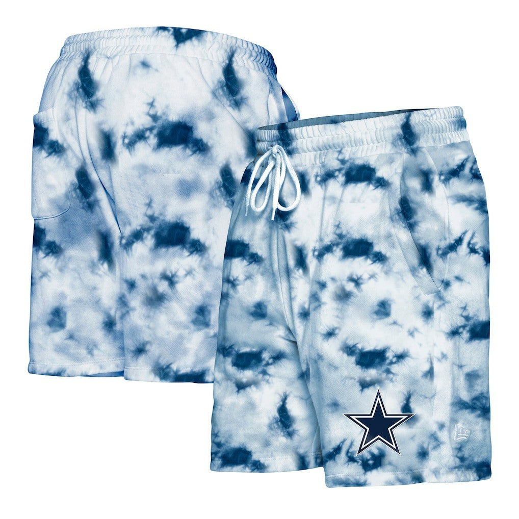Dallas Cowboys New Era Tie-Dye Shorts - Navy Shorts