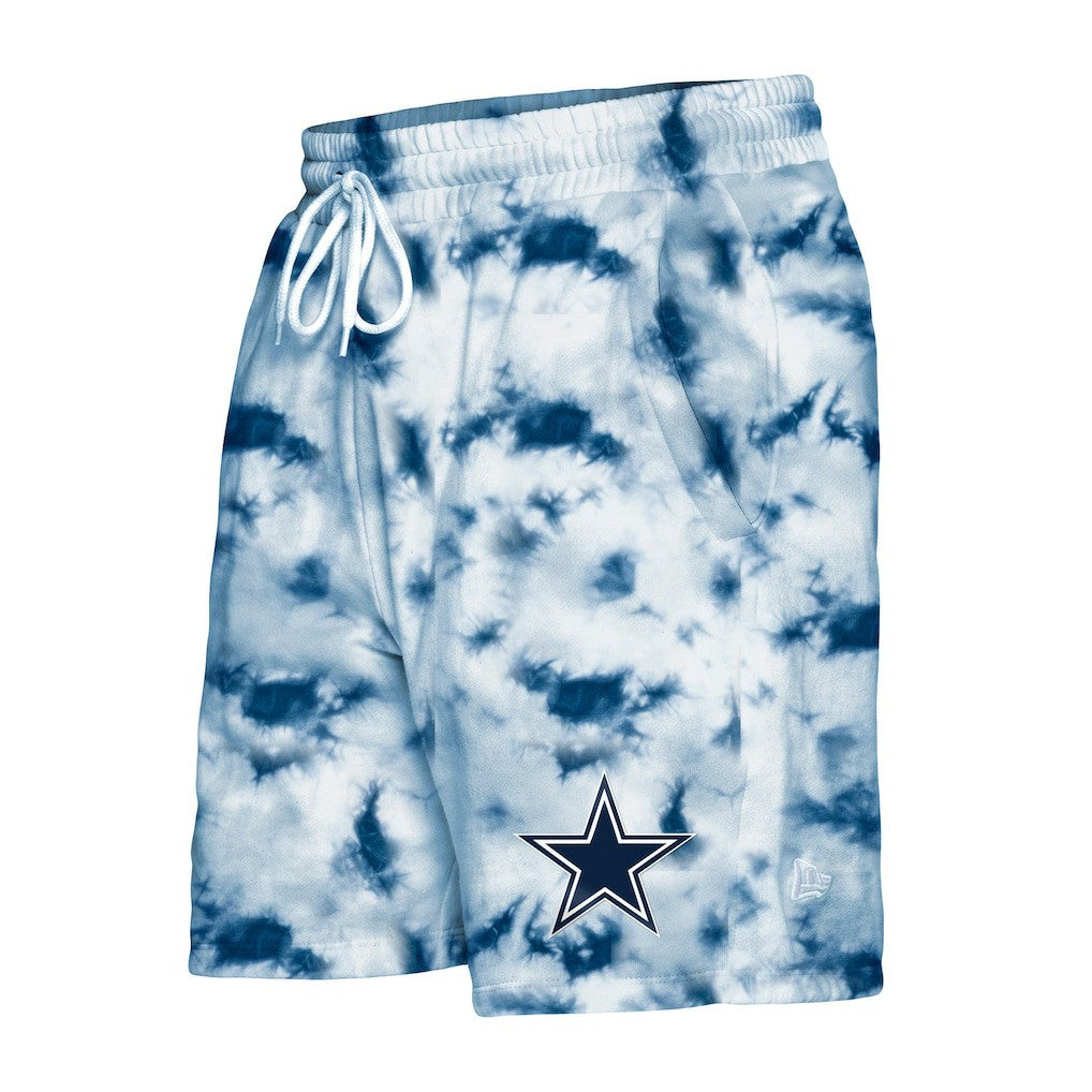 Dallas Cowboys New Era Tie-Dye Shorts - Navy Shorts
