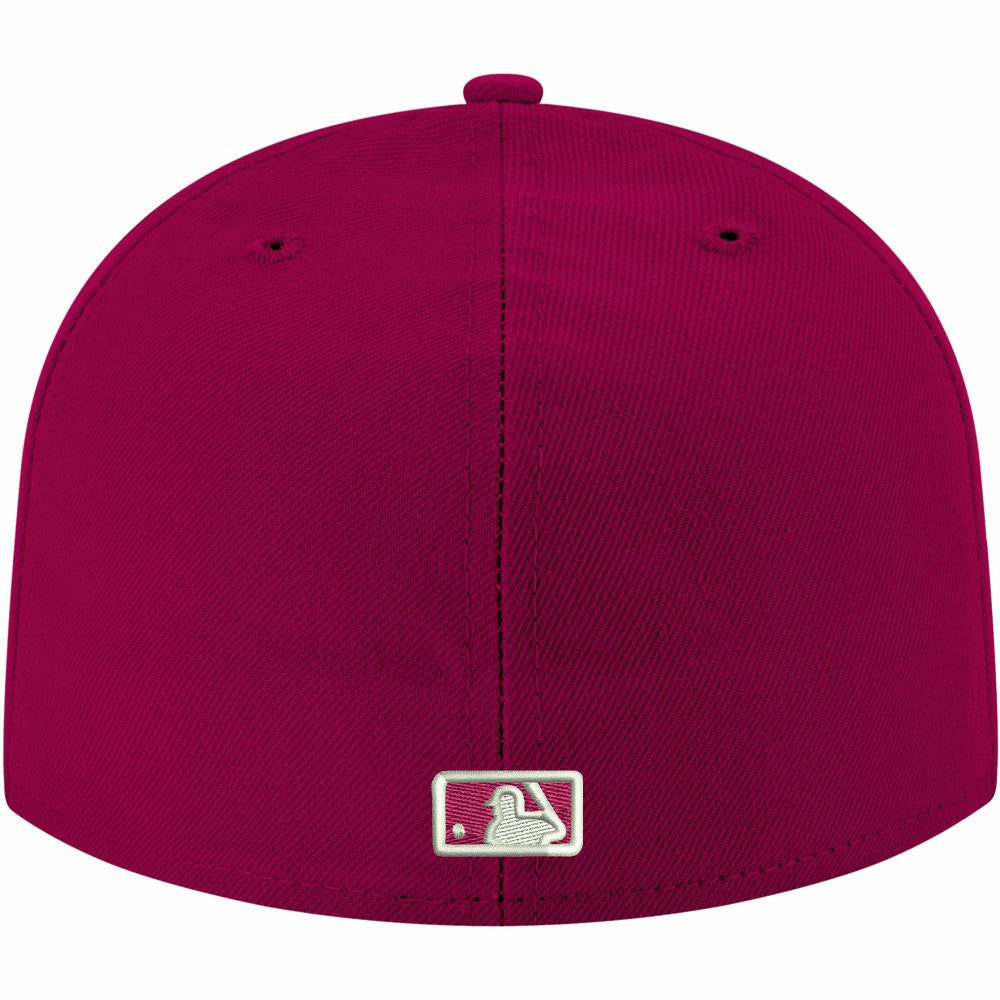 Minnesota Twins New Era White Logo 59FIFTY Fitted Hat - Cardinal Hats