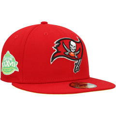 Tampa Bay Buccaneers New Era Super Bowl XXXVII Citrus Pop 59FIFTY Fitted Hat - Scarlet Hats